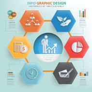 Business concept info graphic design vector