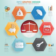 Business concept info graphic design vector N2