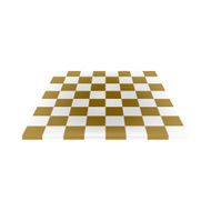 Empty chess board in brown and white design