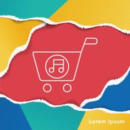e-music line icon