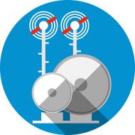 Antenna Tower Flat Icon