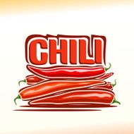Vector illustration on the theme of chili pepper