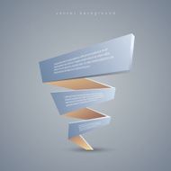 Low poly vector background object Polygonal infographics template for business