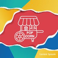 shopping cart line icon N4