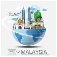 Malaysia Landmark Global Travel And Journey Infographic