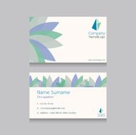 abstract name card