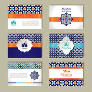 Banners set of ethnic design Religion abstract layout