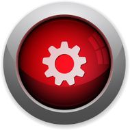 Red gear button