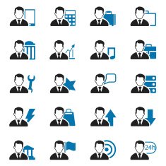 businessman icon set N3