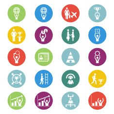 Human management icons