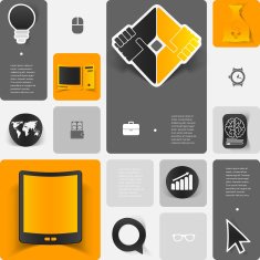 business geometric infographic
