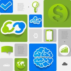 business geometric infographic N2