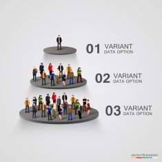 People on a pedestal in the hierarchy