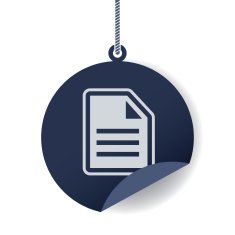paper document badges vector