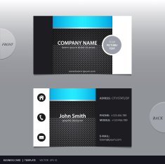 Vector abstract business card