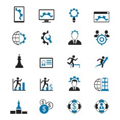 Business icons set N4