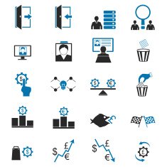 Human resource and management icons N6