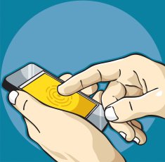 smart phone in hands
