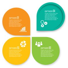 Infographic option choice elements