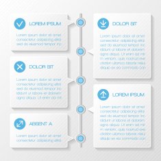 Infographic template banners