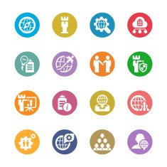 Global Business Icon set N2