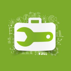 Drawing business formulas wrench