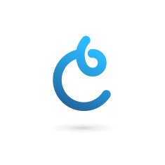 Letter C emblem icon design template elements N2