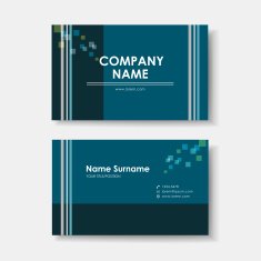 vector business card design template of minimalistic
