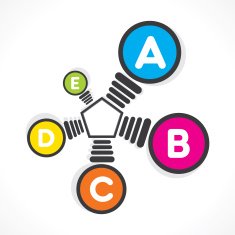 creative colorful bulb info-graphics design
