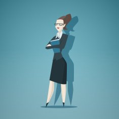 Business woman vector isolated