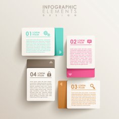 abstract banner infographics