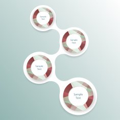 colorful round diagram infographics for presentations