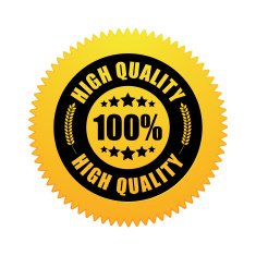 Golden high quality badge