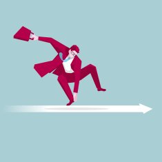 Businessman Surfing
