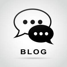 blog speech bubbles concept