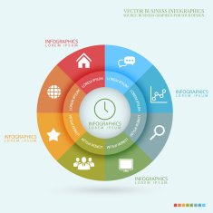 Simple Infographic vector illustration Business background N2
