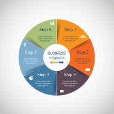 Vector circle infographic N3