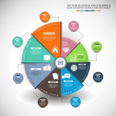 Simple Infographic vector illustration Business background N3