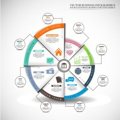 Simple Infographic vector illustration Business background N4