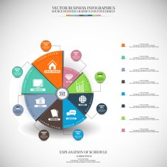Simple Infographic vector illustration Business background N5