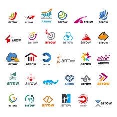large set of vector icons arrow