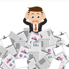 Businesspeople has a lot of works to do N2