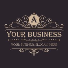 Elegant monogram design template