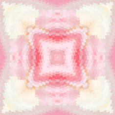 Glamorous pink geometric abstract ethnic ornament