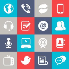 web and communication icons - Illustration