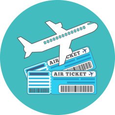 Traveling Ticket booking concept Flat design