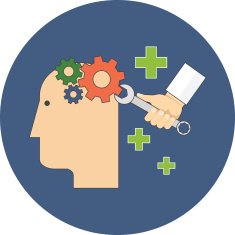 Psychology psychotherapy mental healing concept Flat design