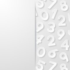 Abstract background with numbers