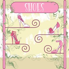 Decorative shoe showcase