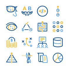 Analytics icon set
